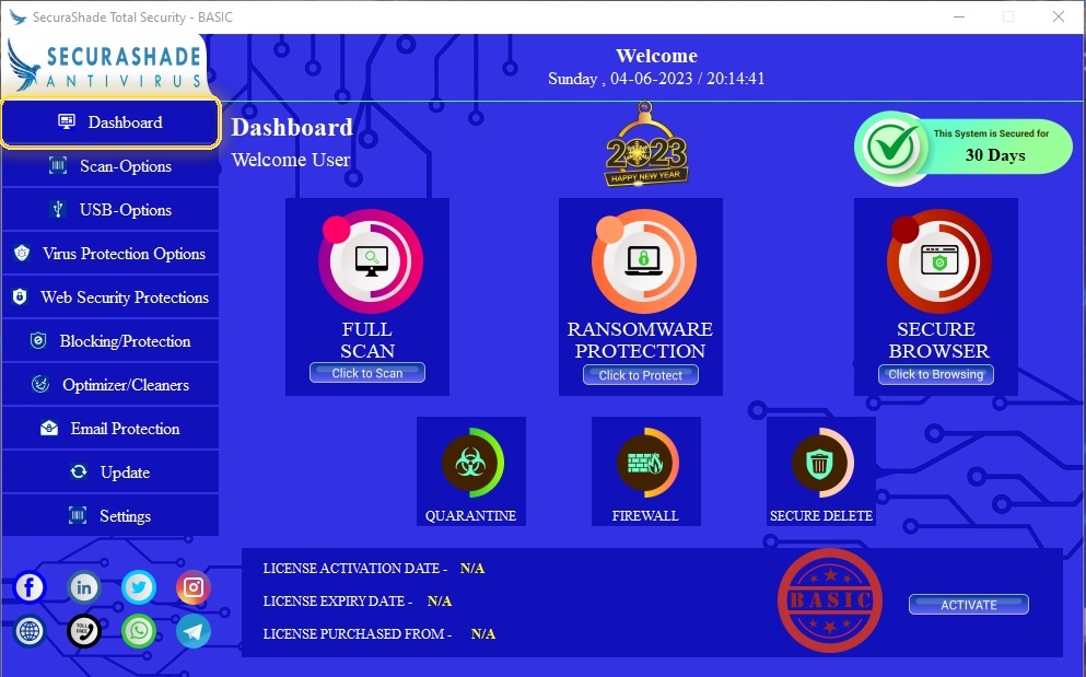 SecuraShade Total Security Basic screenshot 1